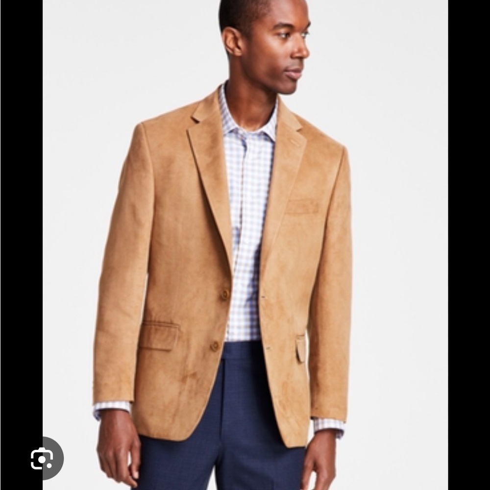 Michael Michael Kors Tan Faux Suede Sports Coat